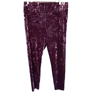 Lou & Grey Velvet Pants Size XL Pull On Elastic Waist Whimsigoth Fairycore Boho* - Picture 1 of 8