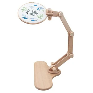 Embroidery Hoop Stand Wood Tabletop Needlepoint Stand for Sewing Accessories - Picture 1 of 12