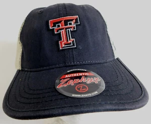 Texas Tech Hat Snapback Trucker NCAA Zephyr University Red Raiders USA Cap - Picture 1 of 3