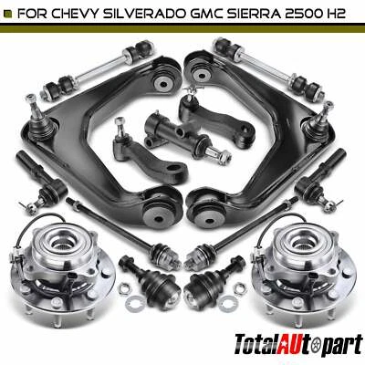 Kit de cojinete de brazo de control y buje de 15 piezas para Chevy Silverado 2500 GMC Hummer delantero Foto 1 de 4