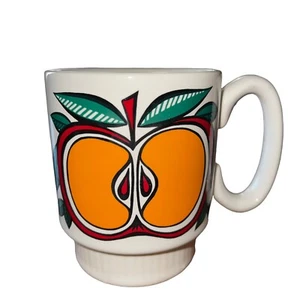 Vintage Pfalzgraff Stackable Cut Apple Ceramic Coffee Mug Cup One 282N - Picture 1 of 5