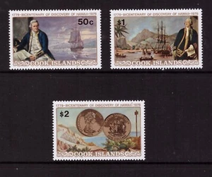 Cookinseln 1978 Schiffe Entdeckung Hawaii Satz postfrisch postfrisch Briefmarken - Bild 1 von 1
