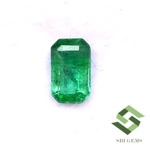 5x3 mm Zertifiziert Natürlicher Smaragd Achteckschliff 0,22 cts Unbehandelt Lose Edelstein - Bild 1 von 5