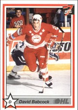 1990-91 7th Inning Sketch OHL #151 David Babcock
