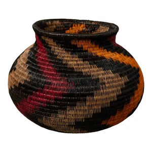 Orange Black And Red Swirl Rainforest Basket - Picture 1 of 10