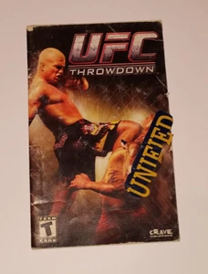 UFC Throwdown PS2 Manual de instrucciones SIN MANUAL DE JUEGO SOLAMENTE - Imagen 1 de 1