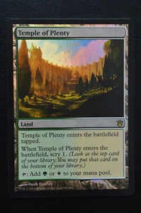 Magic The Gathering MTG TEMPLE OF PLENTY FOIL Born of the Gods LP Lightly Played - Picture 1 of 2