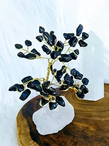 Crystal Tree. Obsidian Crystal Tree - Picture 1 of 23