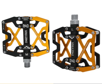 Pedales de bicicleta de montaña Mzyrh MTB CNC 9/16" bicicleta de ciclismo sellados 3 pedales de rodamiento Foto 1 de 4