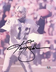 KEN STABLER OAKLAND RAIDERS AUTOGRAPHED 8 X 10 PHOTO PSA DNA CERT - Picture 1 of 2