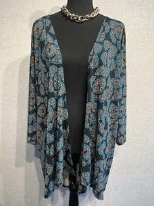 Lula Roe SZ L Women’s Open Front Kimono Cardigan Lightweight - Picture 1 of 6