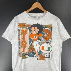 Remake Miami Hurricanes NFL shirt ,90’s Betty Boop classic T shirt HN1572 - Picture 1 of 2