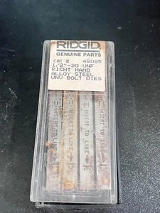 RIDGID 1/2" - 20" UNF Alloy Steel Universal Bolt Dies 48085 - 1 Pack - Picture 1 of 4