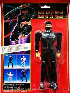 Master of Ninja Black Action Figure, Vintage 1986, Mint on Sealed Card! MOSC - Picture 1 of 1
