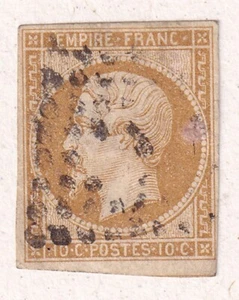 1853 FRANKREICH 10C KAISER NAPOLÉON III KLASSIK BRIEFMARKE 103Y7 - Bild 1 von 2