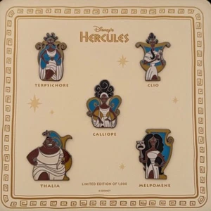 NEW Disney D23 Exclusive Hercules 25th Anniversary~The Muses Pin Set Tin LE 1000 - Picture 1 of 3