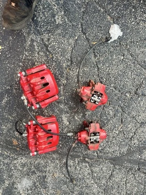 2001-2005 Lexus Is300 Power Stop Brake Front Calipers & Rear W Pads Red - Image 1 of 4