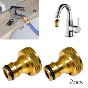 Thread Connector Connected Faucet Tap 2pcs Adaptor Fitting Replacement - Picture 1 of 5