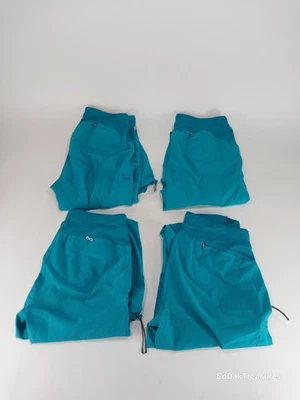 Cherokee Infinity 4-Pocket Stretch Drawstring Scrub Pants LOT Large TALL Teal - Image 1 of 4