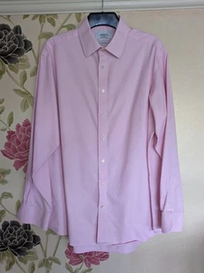 Charles Tyrwhitt Pink Shirt 17 Classic Fit Cotton EXCELLENT Condition Quality - Picture 1 of 6