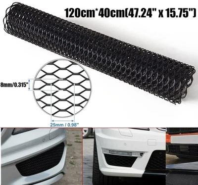 Rejillas de malla para parrilla de coche de 47"x15" universales de aleación de aluminio insertar parachoques ventilación Foto 1 de 4