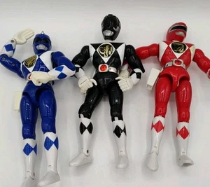 Lot of 1993 & 94 POWER RANGERS Red Kicks, Blue Karate Chops, Black No Button - Picture 1 of 11