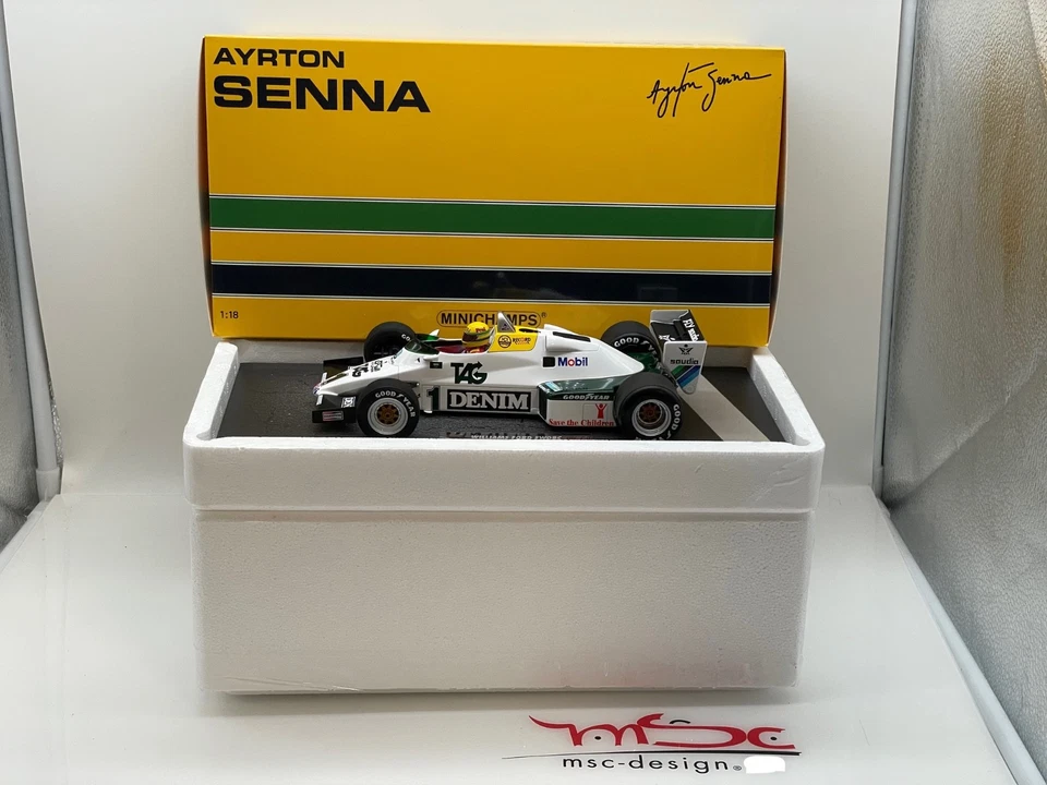 1:18 Senna Williams FW08c 1st F1 Test Donington 19.07.83  limited Ed. 800pcs - Bild 1 von 4