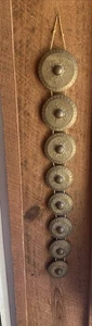 Vintage philippinische Kulintang Gongs Kunst Dekor 8er Set Handarbeit Messing - Bild 1 von 15