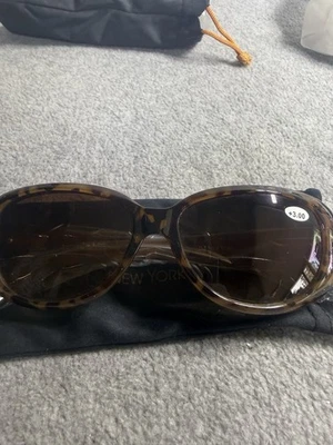 Gafas de sol de lectura JM New York +3,00 marrón tortuga bifocal Foto 1 de 4