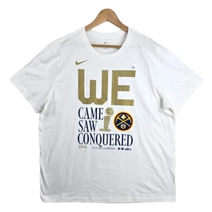 Nike Denver Nuggets 2023 NBA Finals Champions Celebration Parade Shirt XXL - Picture 1 of 8