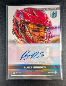Tarjeta automática Blaze Riorden 2025 Premier Lacrosse League Fieldside PLL #95 - Imagen 1 de 2