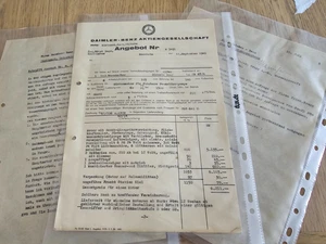 Documenti Mercedes-Benz WWII WW2 - Lotto originale di 3 lettere di guerra con francobolli - Foto 1 di 7
