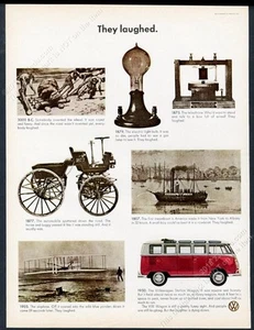Foto de autobús VW Microbus 1966 Se rieron 13x10 Volkswagen anuncio impreso - Imagen 1 de 1