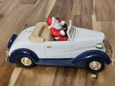 ERTL Eastwood Santas 1937 Chevy Convertible Coin Bank Die cast Metal 1:25 Collec - Image 1 of 4