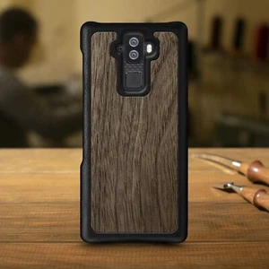 Estuche de lujo BlackBerry Evolve de madera y cuero genuino hecho a mano personalizado de lujo - Imagen 1 de 7