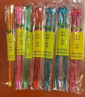 Knitting needles, acrylic single pointed , 25cm long, seven sizes, one pair