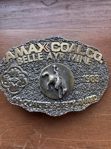 1983 AMAX Coal Company Eagle Butte Mine 4. Quartal Sicherheitspreis Gürtelschnalle - Bild 1 von 2