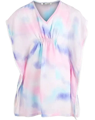 Miken русалки большой девочек галстук краситель розовый фиолетовый мульти купальник прикрыть средний новый с Ярлыками - Изображение 1 из 2