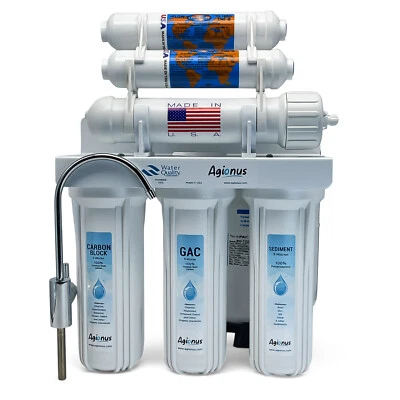 Agionus 6-Stage Reverse Osmosis System - 50 GPD - Enhanced Water Purification - Image 1 of 4