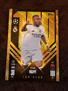 Kylian Mbappe 100 Club Topps Match Attax 24/25 Football Card 476 - Picture 1 of 1