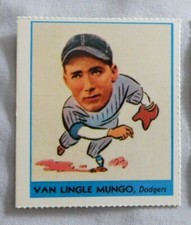1977 Dover Reprint 1938 Goudey Heads Up Van Lingle Mungo Dodgers Baseball Card