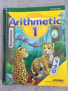Abeka Arithmetic Work Text 1 Teacher Key Second Edition 1st Grade Homeschool - Picture 1 of 3