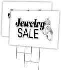 Jewelry Sale 2 Pack of 18&quot; X 24&quot; Yard Sign &amp; Stake | Advertise Your Business | S