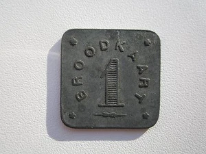 PAÍSES BAJOS BROODKAART 1880 ZINC - Imagen 1 de 2