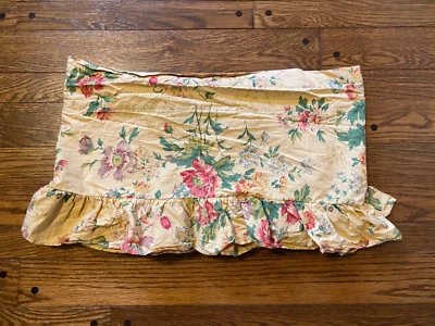 UMA (1) Válvula de Janela Ralph Lauren Doeskin Garden Floral com Babados 88" X 13.5" - Imagem 1 de 4