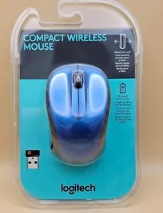 Logitech Compact Wireless Mouse - Blue - Picture 1 of 5