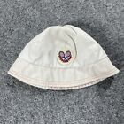 VINTAGE 60s 70s Tennis Bucket Hat Patch Small Youth 1970s Racket