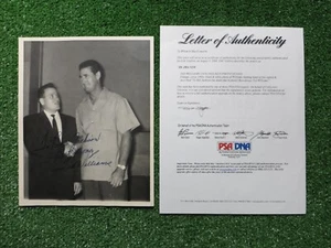 TED WILLIAMS SIGNED 8x10 PHOTO BOSTON RED SOX PSA LOA - Picture 1 of 7