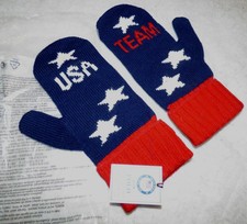 POLO RALPH LAUREN 2018 USA Olympic Team Gloves Mittens SIZE M /L STARS NWT NEW