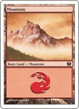Mountain (346) - Foil ~ Moderately Played 9th Edition Ninth MTG Magic UltimateMT